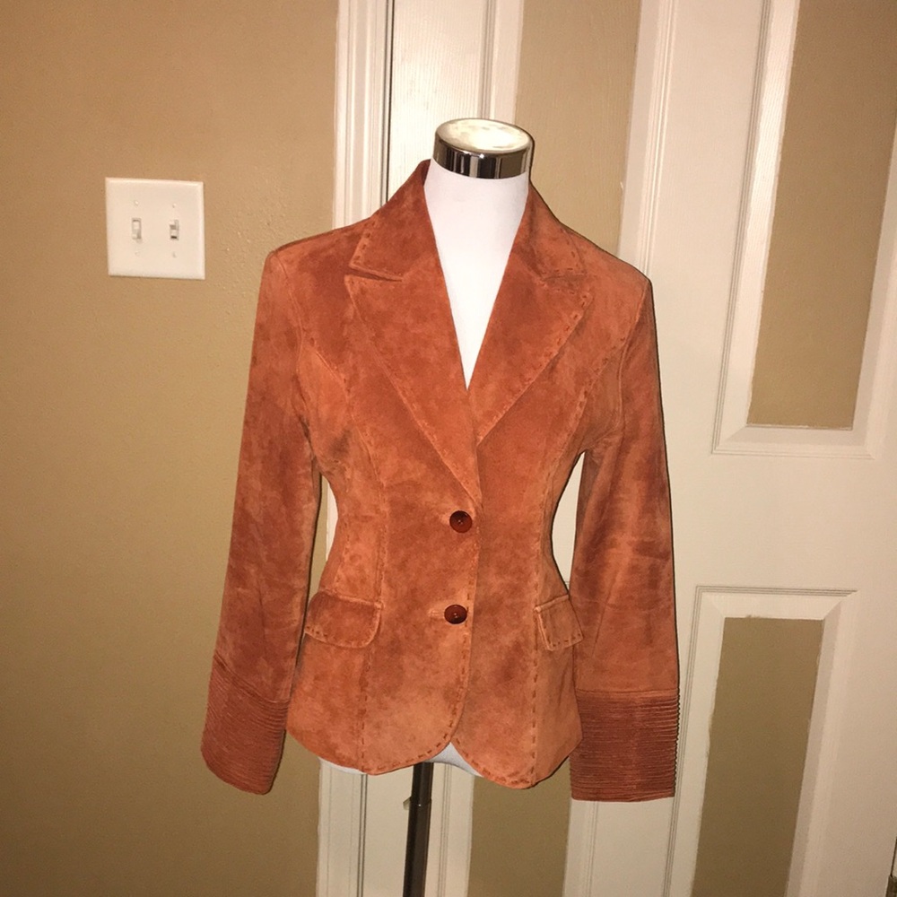 Suede blazer